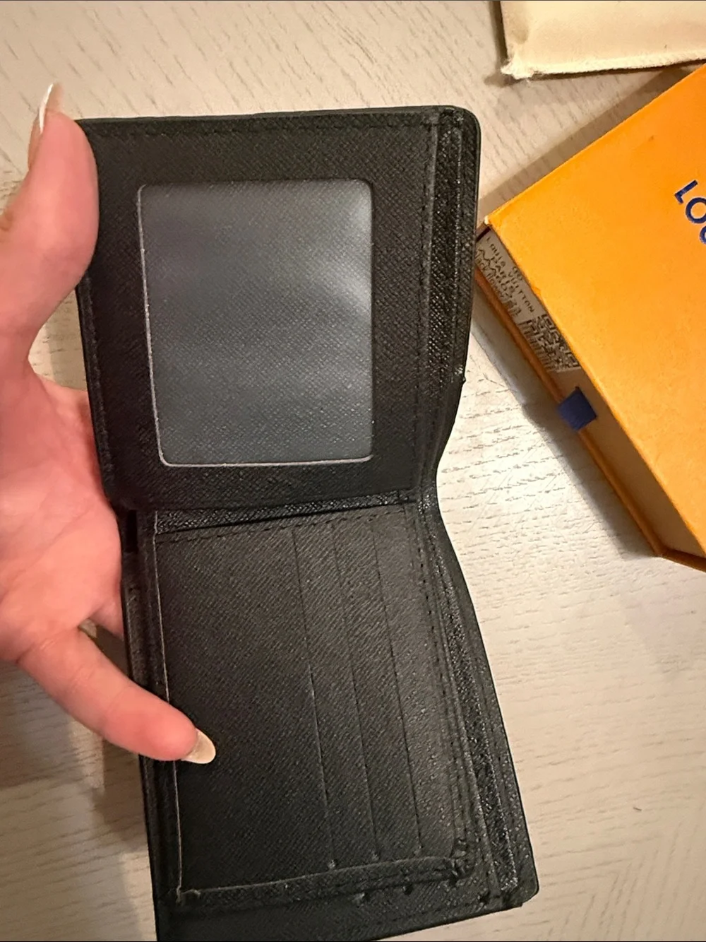 Louis Vuitton Black Monogram Eclipse Leather Bi-Fold Wallet